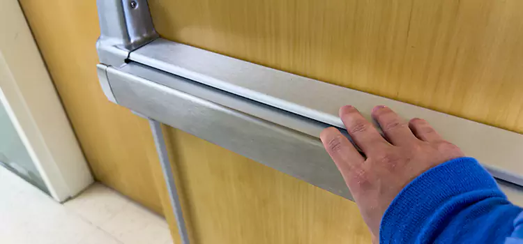 Installing a Push Bar on a Door Marpole